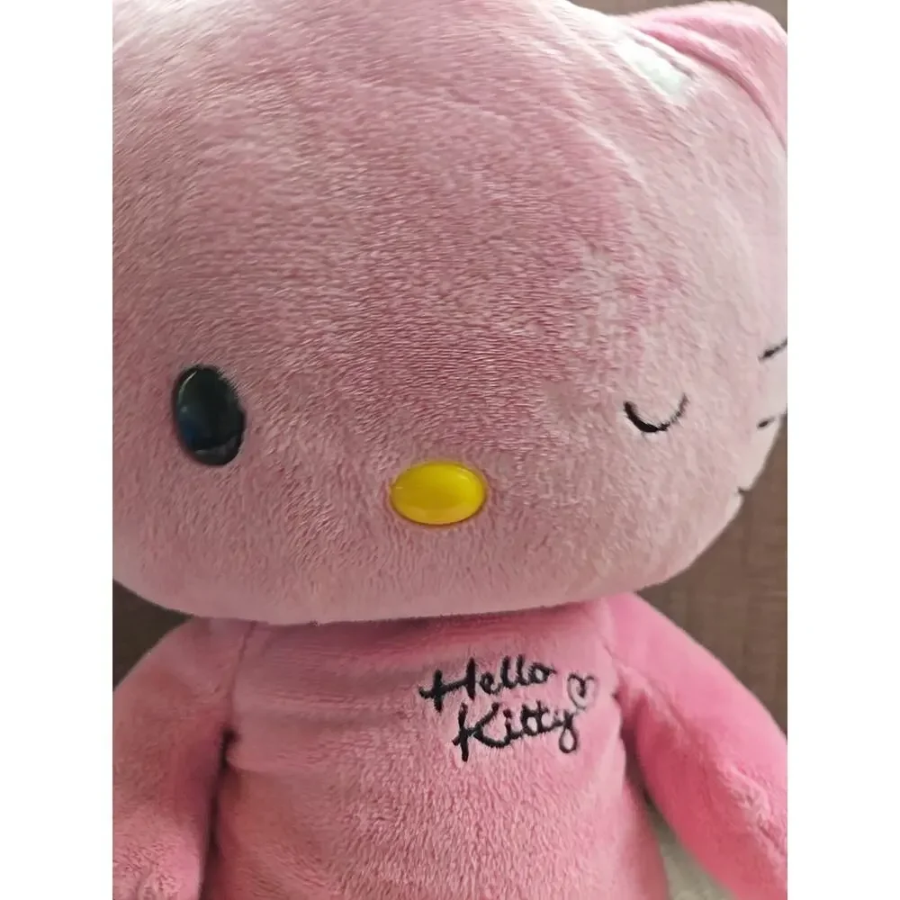 Pink HELLO KITTY Build A Bear SANRIO Leopard Print Paws 18” Plush Winking NO BOW